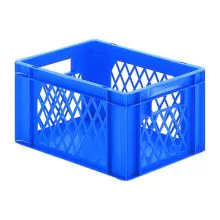 Stapelbare Transportkiste TK1 400x300x210 mm (lxbxh) blau