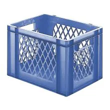 Stapelbare Transportkiste TK1 400x300x270 mm (lxbxh) blau
