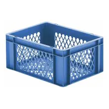 Stapelbare Transportkiste TK2 400x300x175 mm (lxbxh) blau