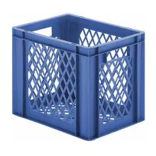 Stapelbare Transportkiste TK2 400x300x320 mm (lxbxh) blau