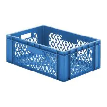 Stapelbare Transportkiste TK2 600x400x210 mm (lxbxh) blau