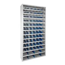 Fächerschrank 1980x1000x300 mm (hxbxt) grau