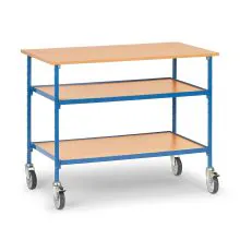 Transportabler Tisch 150 kg 1120x650 mit 3 Holzetagen