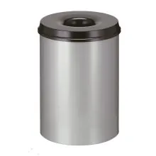 Selbstlöschender Papierkorb 50 Liter grau-schwarz