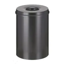 Brandhemmender Papierbehälter 30 Liter schwarz