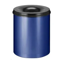 Feuerlöschender Papierkorb 80 Liter blau-schwarz