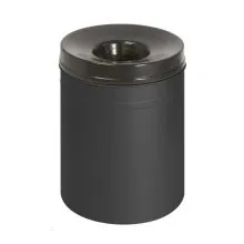 Flammhemmender Papierbehälter 80 Liter schwarz