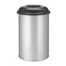 Flammenlöschende Papier-Lagerbehälter 200 Liter aluminiumgrau-schwarz