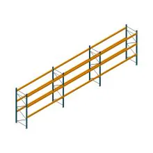Vorteilsreihe Gebrauchtes JH MPB Palettenregal 4000x11200x1100 mm (HxBxT) 3 Ebenen