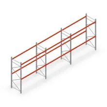 Vorteilsreihe Palettenregal AR T2 3000x8420x1100 mm (HxBxT) 2 Ebenen 1820kg/Eb.