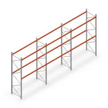 Vorteilsreihe Palettenregal AR T2 4000x8420x1100 mm (HxBxT) 2 Ebenen 1820kg/Ebene