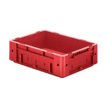 Schwere stapelbare Transportbox VTK0 400x300x120 mm (lxbxh) rot