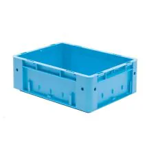 Schwerer stapelbarer Transportkasten VTK0 400x300x145 mm (lxbxh) blau