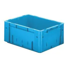 Schwere stapelbare Transportkiste VTK0 400x300x175 mm (lxbxh) blau