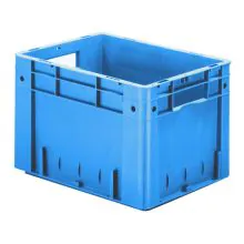 Schwere stapelbare Transportkiste VTK0 400x300x270 mm (lxbxh) blau