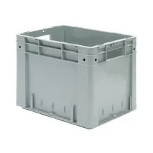 Schwere stapelbare Transportkiste VTK0 400x320x320 mm (lxbxh) grau