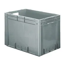 Schwere stapelbare Transportkiste VTK0 600x400x420 mm (lxbxh) grau