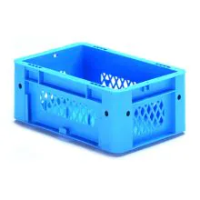 Schwere stapelbare Transportbox VTK1 300x200x120 mm (lxbxh) blau