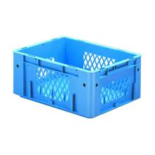 Schwere stapelbare Transportcrate VTK1 400x300x175 mm (lxbxh) blau