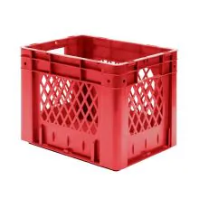 Schwere stapelbare Transportkrat VTK1 400x300x320 mm (lxbxh) rot
