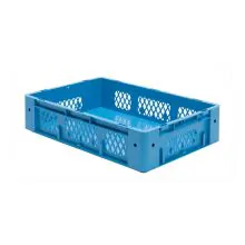 Schwere stapelbare Transportkiste VTK1 600x400x145 mm (lxbxh) blau