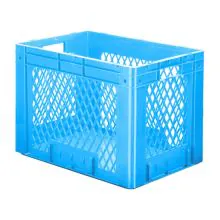 Schwere stapelbare Transportbox VTK1 600x400x420 mm (lxbxh) blau