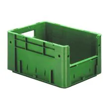 Schwere stapelbare Transportkiste VTK4 400x300x210 mm (lxbxh) grün