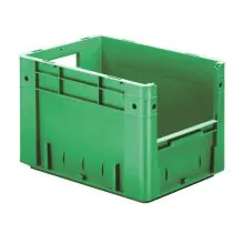Schwere stapelbare Transportkiste VTK4 400x300x270 mm (lxbxh) grün