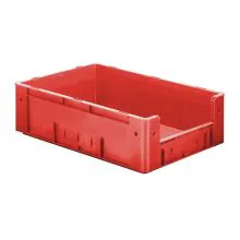 Schwere stapelbare Transportkiste VTK4 600x400x175 mm (lxbxh) rot