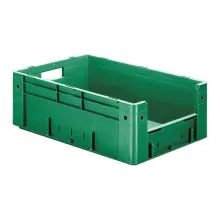 Schwere stapelbare Transportkiste VTK4 600x400x210 mm (lxbxh) grün