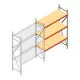 Weitspannregal AR 2000x1610x600 mm (hxbxt) 3 Ebenen verzinkt Anbauregal mit vormontierten Rahmen
