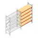 Weitspannregal AR 2000x1610x600 mm (hxbxt) 5 Ebenen verzinkt Anbauregal mit vormontierten Rahmen