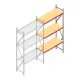 Weitspannregal AR 2250x2010x600 mm (hxbxt) 3 Ebenen verzinkt Anbauregal