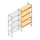 Weitspannregal AR 2250x2010x600 mm (hxbxt) 4 Ebenen verzinkt Anbauregal mit vormontierten Rahmen