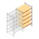 Weitspannregal AR 2000x2250x1200 mm (hxbxt) 5 Ebenen verzinkt Anbauregal