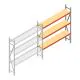 Weitspannregal AR 2500x2010x400 mm (hxbxt) 3 Ebenen verzinkt Anbauregal