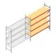 Weitspannregal AR 2250x2250x600 mm (hxbxt) 4 Ebenen verzinkt Anbauregal