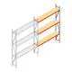 Weitspannregal AR 2500x1850x400 mm (hxbxt) 3 Ebenen verzinkt Anbauregal mit vormontierten Rahmen