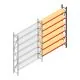 Weitspannregal AR 2500x1850x500 mm (hxbxt) 6 Ebenen verzinkt Anbauregal