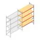 Weitspannregal AR 2500x1850x800 mm (hxbxt) 4 Ebenen verzinkt Anbauregal