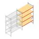 Weitspannregal AR 3000x1610x1000 mm (hxbxt) 4 Ebenen verzinkt Anbauregal