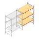 Weitspannregal AR 2500x1850x1200 mm (hxbxt) 3 Ebenen verzinkt Anbauregal