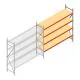 Weitspannregal AR 3000x1850x600 mm (hxbxt) 4 Ebenen verzinkt Anbauregal
