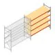 Weitspannregal AR 3000x2010x800 mm (hxbxt) 4 Ebenen verzinkt Anbauregal