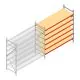 Weitspannregal AR 3000x2010x800 mm (hxbxt) 6 Ebenen verzinkt Anbauregal