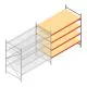 Weitspannregal AR 3000x1850x1200 mm (hxbxt) 4 Ebenen verzinkt Anbauregal mit vormontierten Rahmen