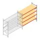 Weitspannregal AR 3000x2250x800 mm (hxbxt) 4 Ebenen verzinkt Anbauregal