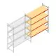 Weitspannregal AR 3000x2700x800 mm (hxbxt) 4 Ebenen verzinkt Anbauregal