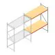 Weitspannregal AR 3000x2700x1000 mm (hxbxt) 2 Ebenen verzinkt Anbauregal mit vormontierten Rahmen