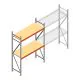 Weitspannregal AR 2250x1610x600 mm (hxbxt) 2 Ebenen verzinkt Anfangsregal mit vormontierten Rahmen